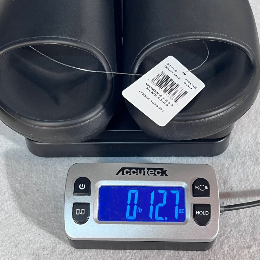 32 Degrees Cool Unisex Black Cushion Slides Womens 7.5-8.5 Mens 5.5-6.5 Size M - Picture 11 of 11